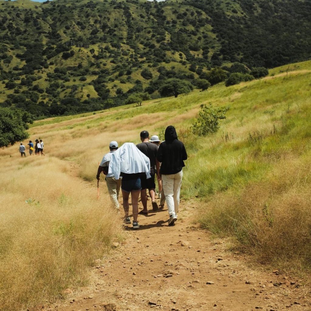 People Trekking at Komodo Island to meet the Komodo Dragons