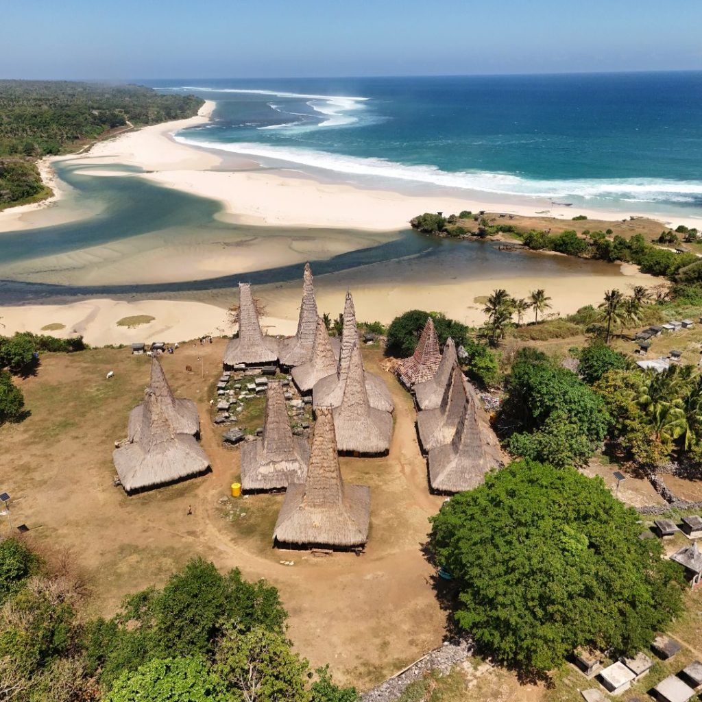 DRONE PHOTO OF RATENGGARO VILLAGE SOUTHWEST SUMBA
