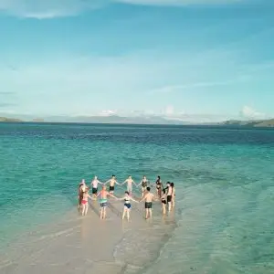 group photo at taka makassar komodo national park
