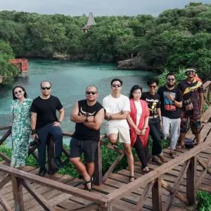 weekuri lagoon one of saalt water lake in indonesia